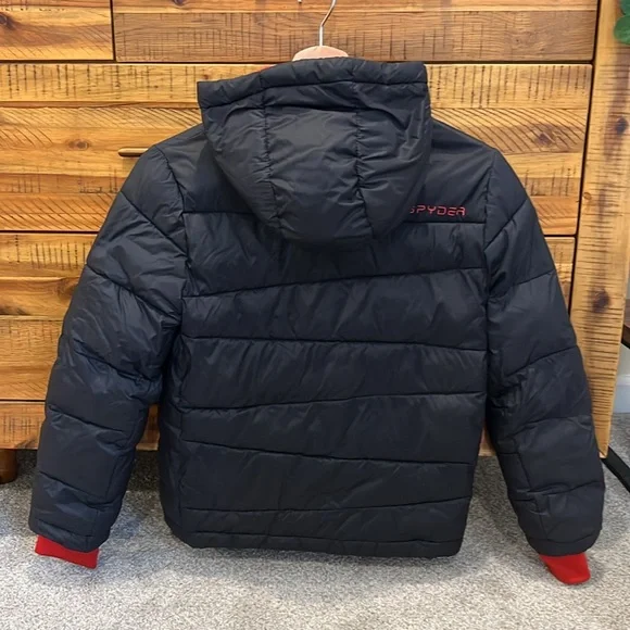 SPYDER Boy's Nexus Logo Hooded Puffer Jacket